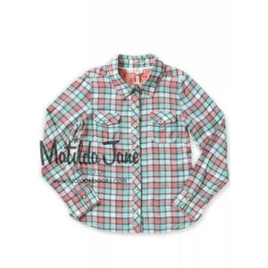 Matilda Jane Friends Forever Alexis Plaid Button